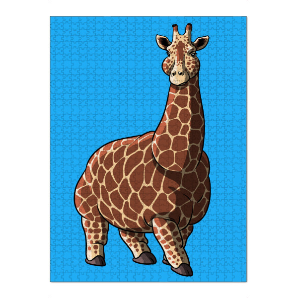 Puzzle Ravensburger "Fette Giraffe" artboxONE - Für Kinder,Tiere