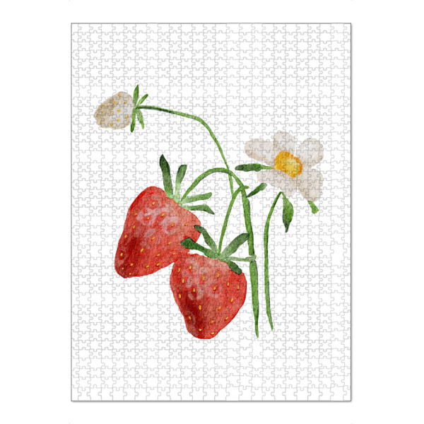 Puzzle Ravensburger "Aquarell Fruchterdbeere" artboxONE - Essen & Trinken / Obst & Gemüse
