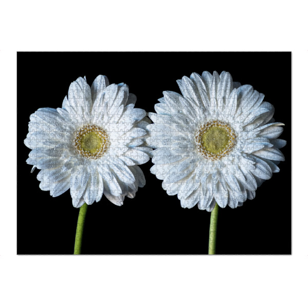 Puzzle Ravensburger "Nasse Blumen" artboxONE - Natur,Floral,Abstrakt,Für Mama