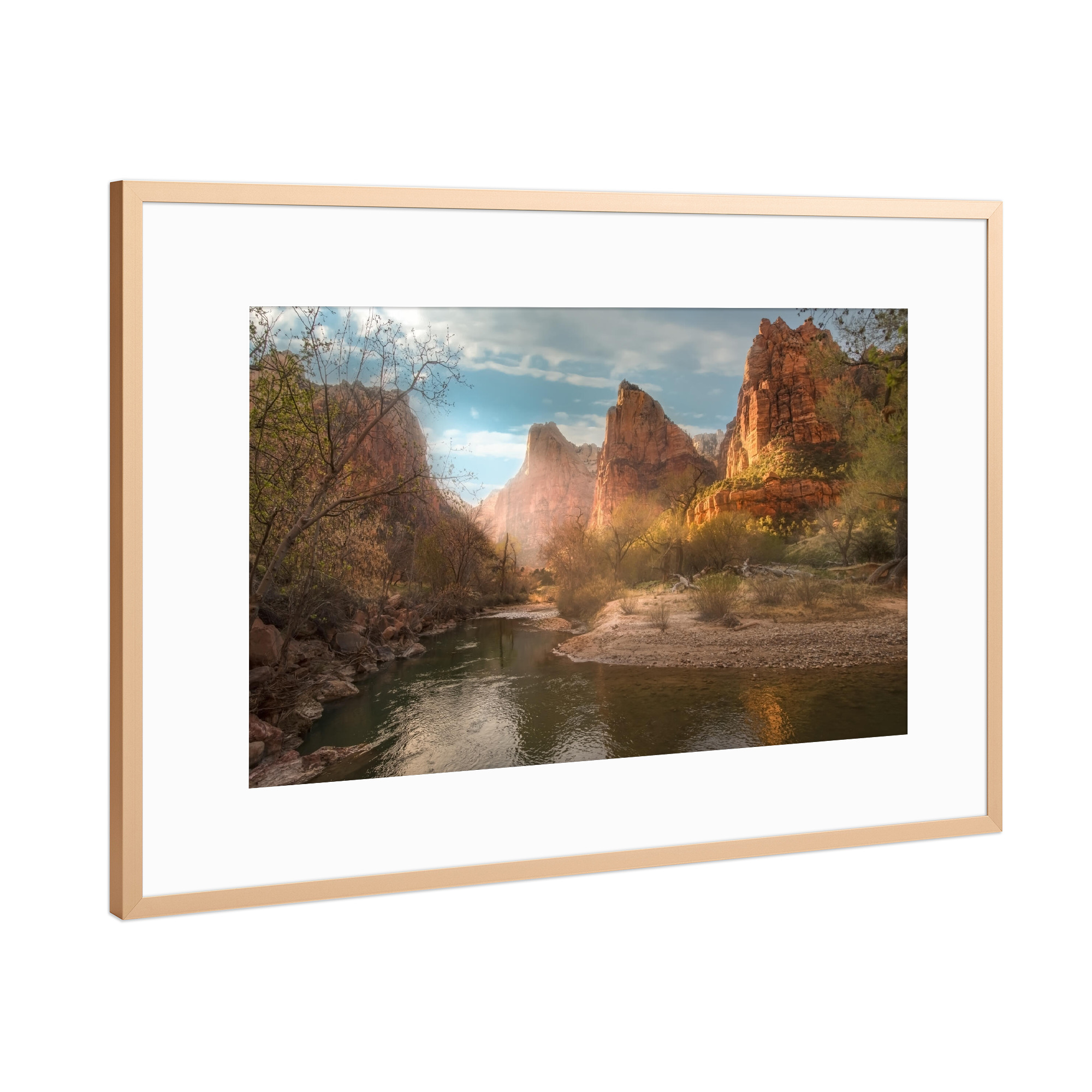 Poster mit Rahmen Kupfer "Gericht der Patriarchen" artboxONE - Natur,Reise,Reise / Länder