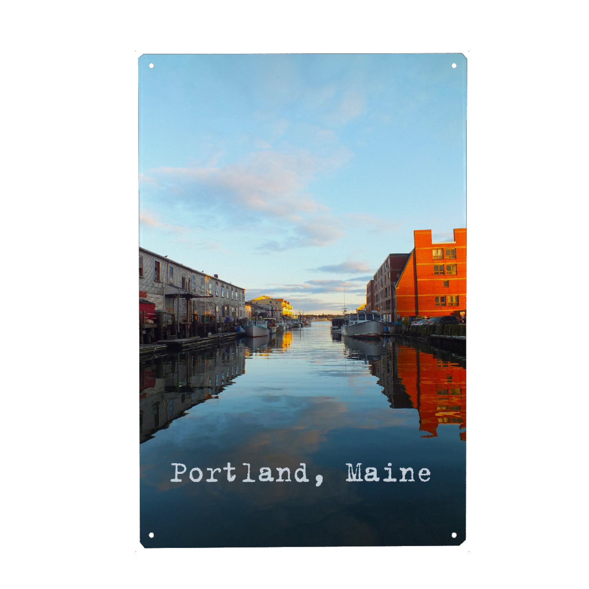 Metall Poster "Portland, Maine" artboxONE - Reise,Architektur,Reise / Strand und Meer,Reise / Länder