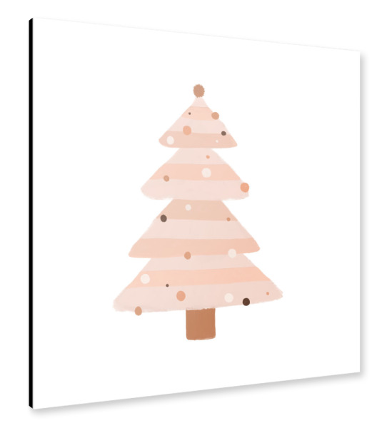 Alu-Dibond "Weihnachtsbaum erröten" 30x30 cm artboxONE