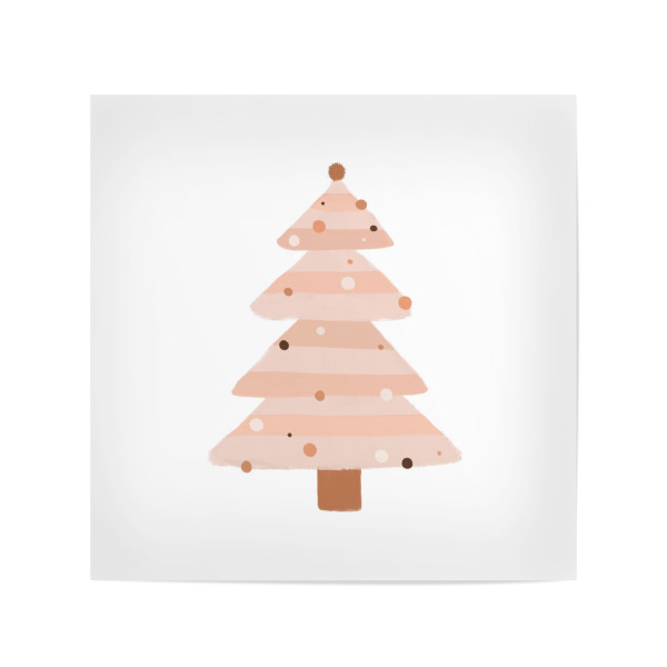 Poster 20x20 cm "Weihnachtsbaum erröten" artboxONE - Natur,Floral,Abstrakt,Weihnachten