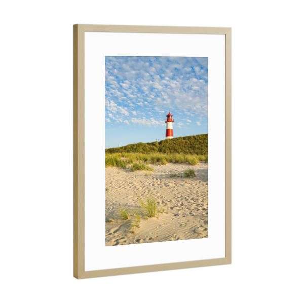 Poster mit Rahmen Gold "Sommer auf Sylt" artboxONE - Natur,Reise,Reise / Strand und Meer