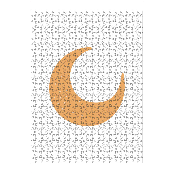 Puzzle Ravensburger "Mondelement" artboxONE - Für Kinder - Mond,Abstrakt,Babymond,Druckbar,Kind,Baby,Kinder,Digital,Boho - Bild mond