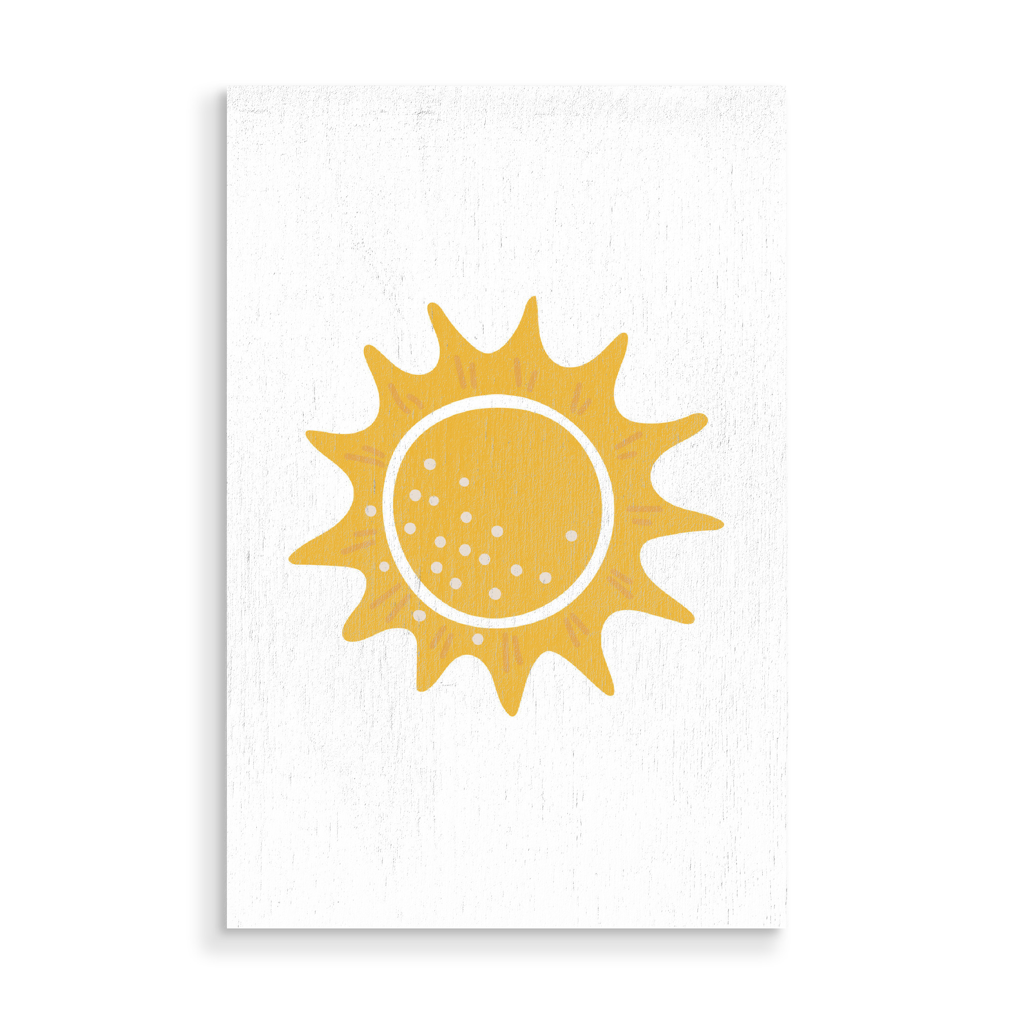 Holzbild "Babysonne zum Ausdrucken" artboxONE - Für Kinder - Sonne,Sonnenschein,Kunst,Abstrakt,Boho,Digital,Baby,Kind,Kinder,Kinder,Baby sun