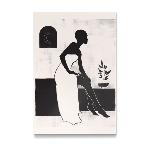 Galerie-Print "Saubere Frau weiß" 30x20 cm artboxONE