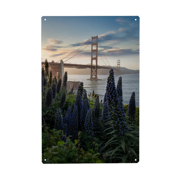Holzbild "Golden Gate im Presidio" artboxONE - Städte,Reise,Architektur,Reise / Länder,Städte / San Francisco