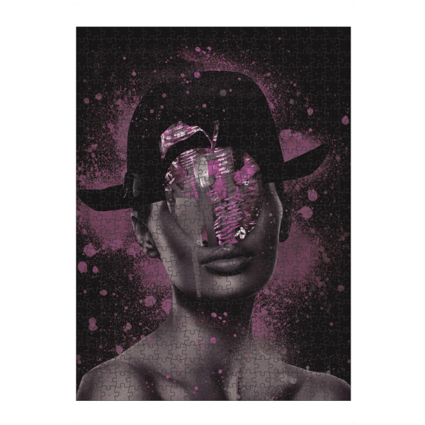 artboxONE Puzzle "Die Tochter der Farben pink" artboxONE - Natur,Abstrakt,Menschen