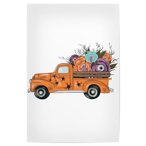 Poster 30x20 cm "Herbst alter LKW" artboxONE - Floral,Automobile,Festivals,Halloween,Lustig