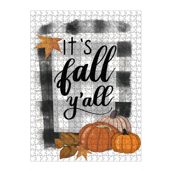 Puzzle Ravensburger "Seine Fall-Yall-Halloween-Grafik" artboxONE - Essen & Trinken / Obst & Gemüse,Festivals,Halloween