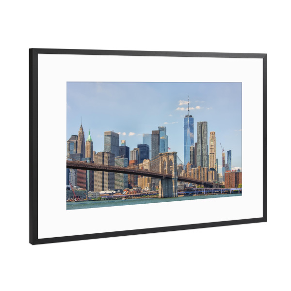 Poster mit Rahmen Schwarz (Metallic) "New Yorker Architektur" artboxONE - Städte,Städte / New York,Reise,Architektur,Reise / Länder