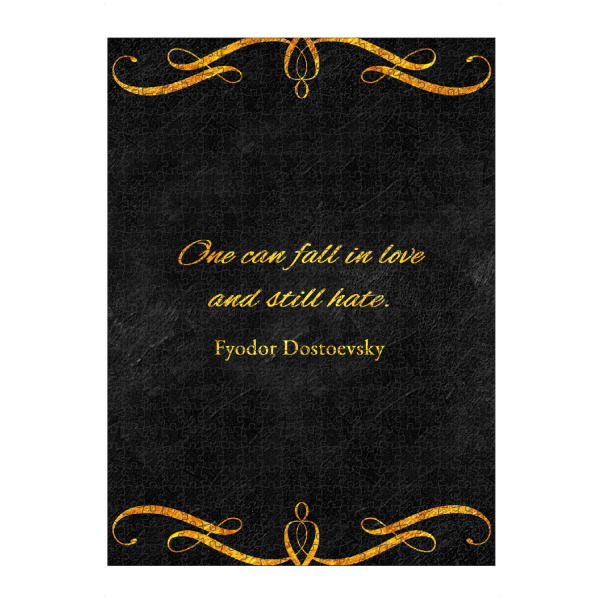 artboxONE Puzzle "Liebe und Hass" artboxONE - Typografie