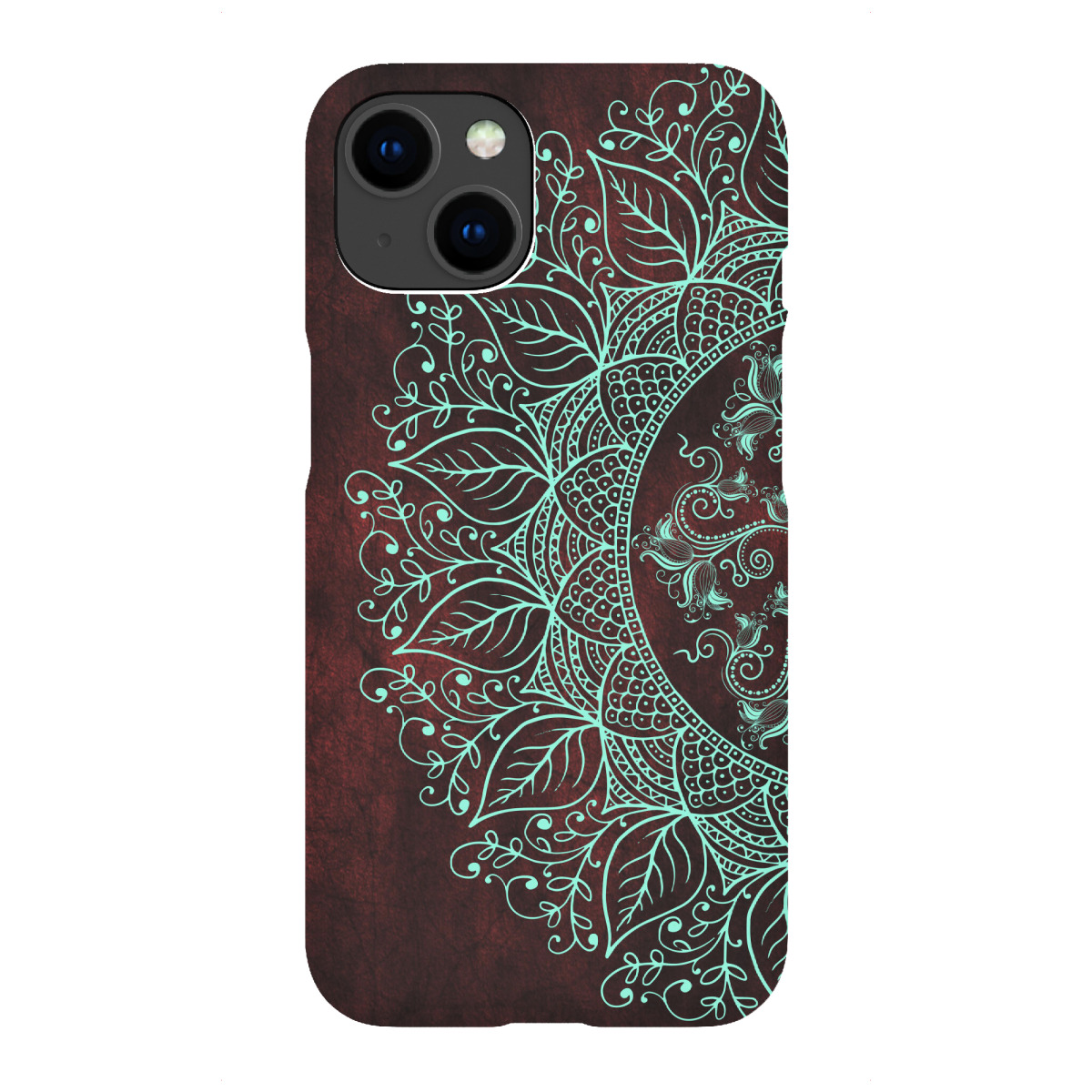 "Mandaleaf Rot"für iPhone - Premium-Case Handyhülle artboxONE