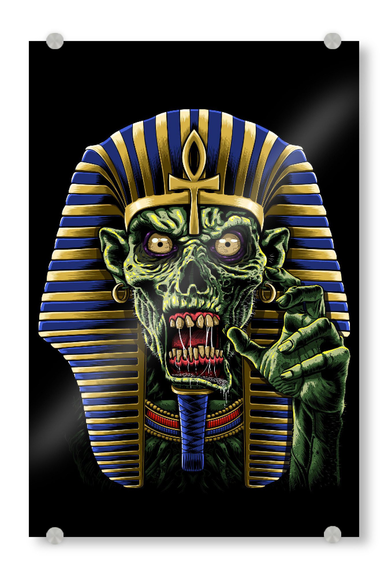 Acrylglasbild "Zombie Egyptian" artboxONE - Comic