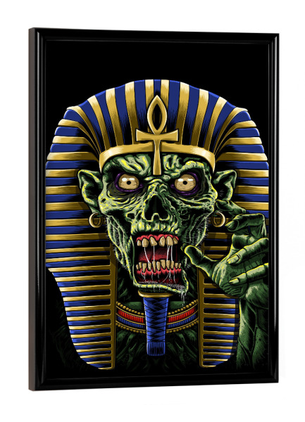 Poster mit schwarzem Rahmen "Zombie Egyptian" artboxONE - Comic