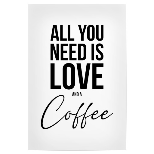 LOVE AND COFFEE (White)