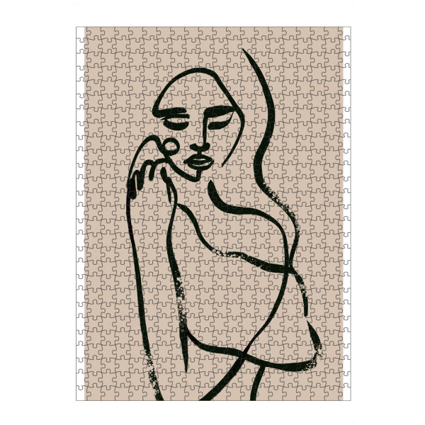 Puzzle Ravensburger "Desire (fineline Art)" artboxONE - Abstrakt,Menschen,Geometrie,Für Mama