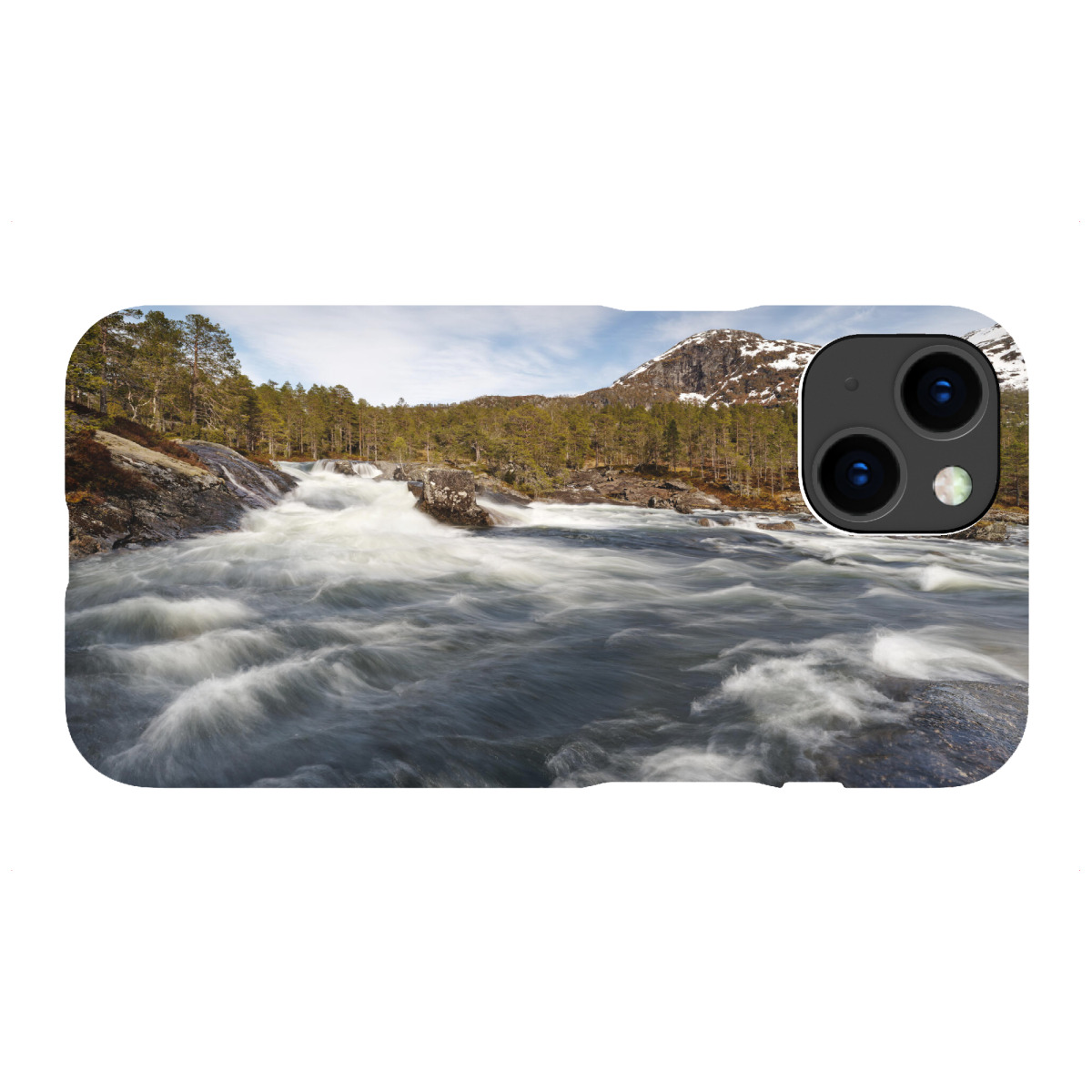 iPhone "Wildes Wasser in Norwegen" Premium-Case Handyhülle artboxONE