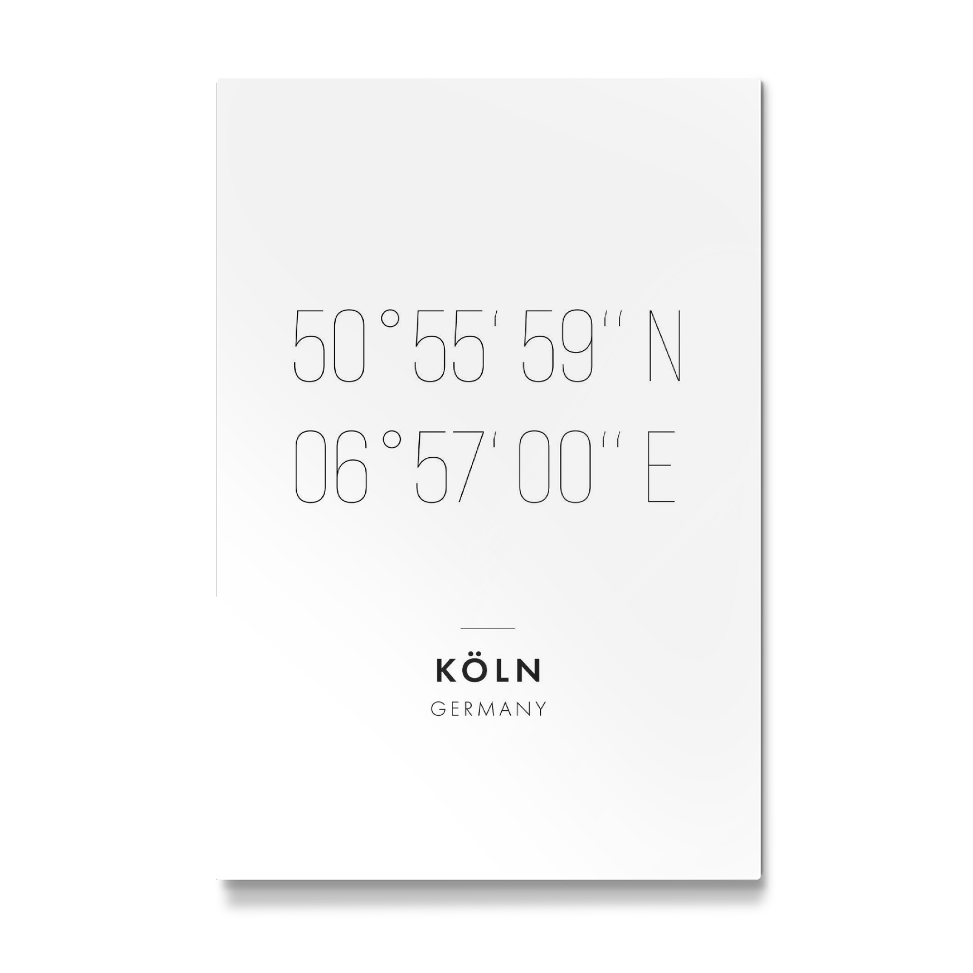 Galerie-Print "Koordinaten Köln" 30x20 cm artboxONE