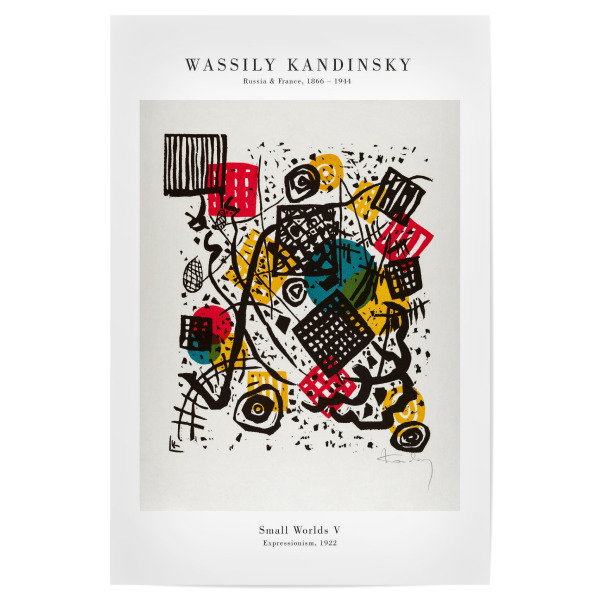 Poster 30x20 cm "Kandinsky - Kleine Welten V" artboxONE - Abstrakt,Geometrie