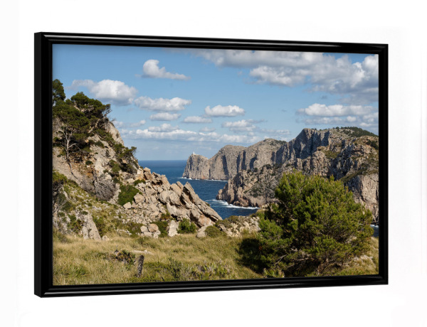Poster mit schwarzem Rahmen "Mallorca - Cap de Formentor" artboxONE - Natur,Reise,Reise / Länder