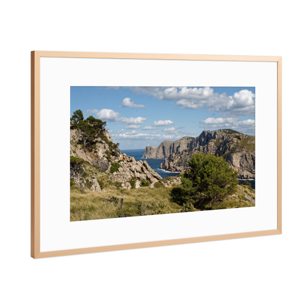 Poster mit Rahmen Kupfer "Mallorca - Cap de Formentor" artboxONE - Natur,Reise,Reise / Länder