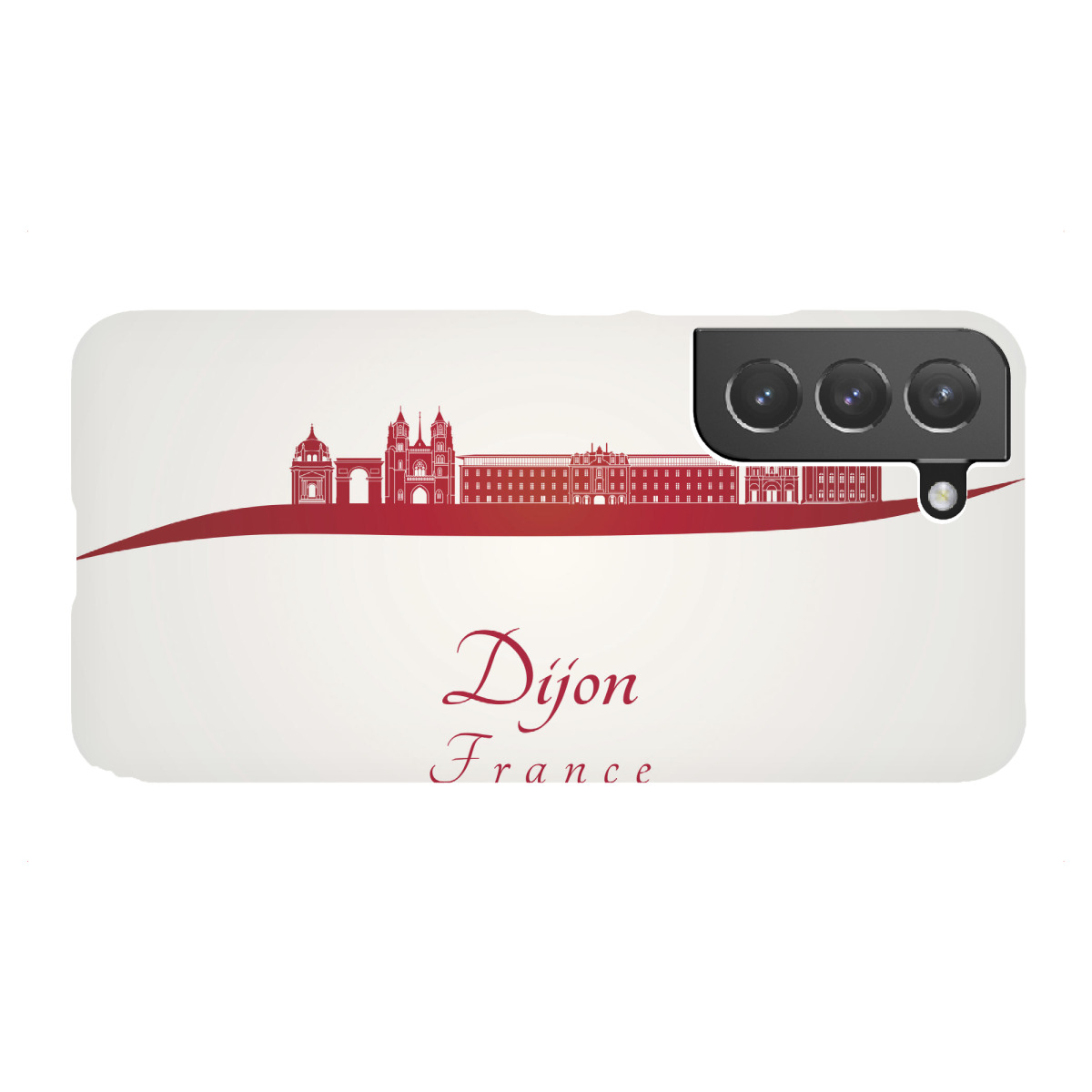 Samsung Galaxy "Dijon-Skyline in Rot" Premium-Case Handyhülle artboxONE