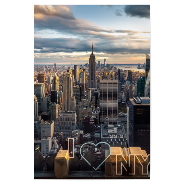 Poster 30x20 cm "Ich liebe New York" artboxONE - Städte,Städte / New York,Reise,Architektur,Reise / Länder