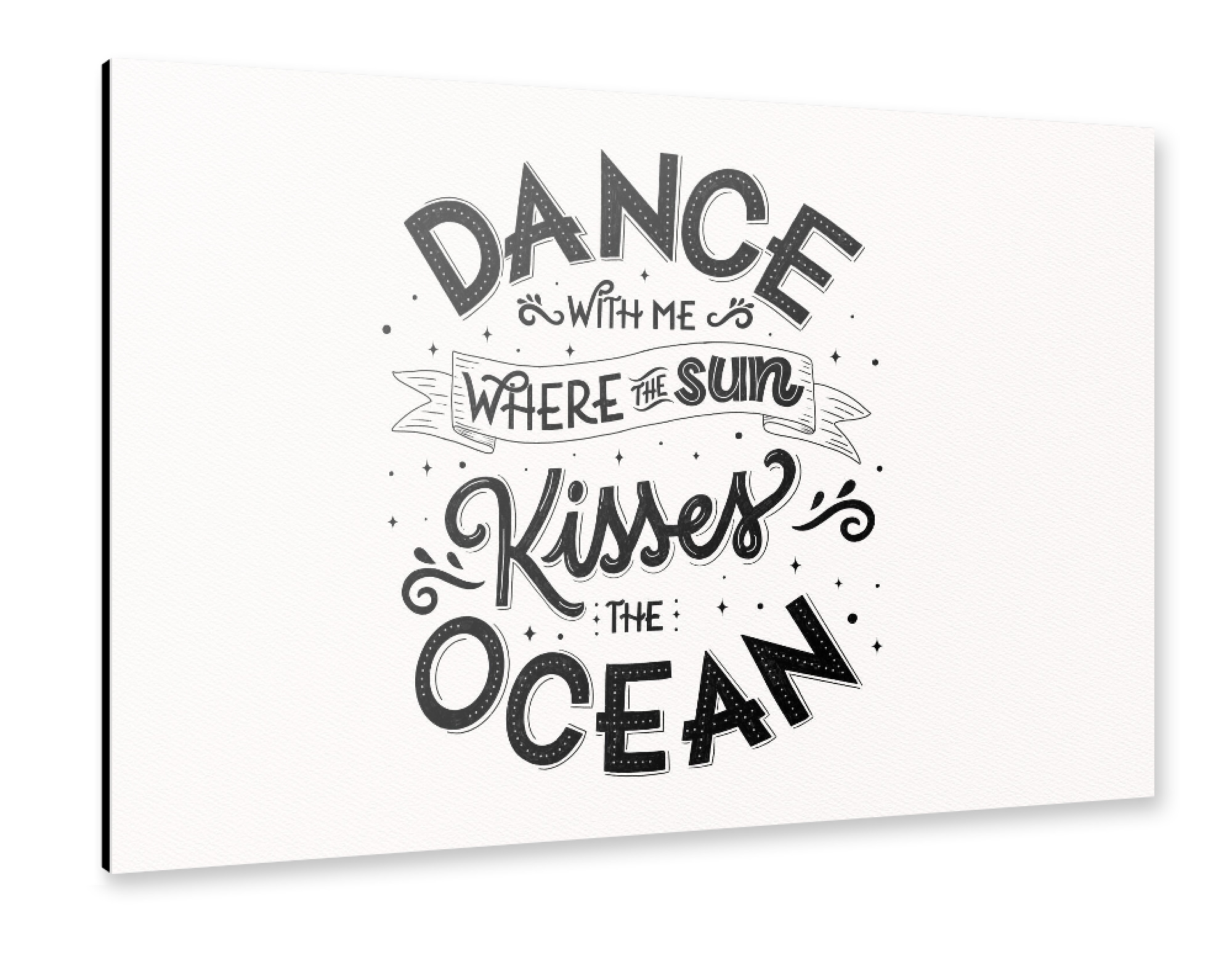 Alu-Dibond "Dance with me at the beach" 75x50 cm artboxONE