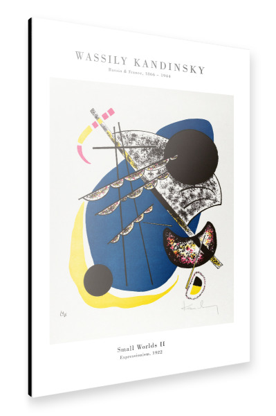 Alu-Dibond "Kandinsky - Kleine Welten I I" 30x20 cm artboxONE