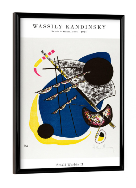 Poster mit schwarzem Rahmen "Kandinsky - Kleine Welten I I" artboxONE - Abstrakt,Geometrie