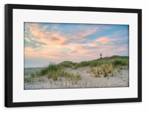 Poster mit Rahmen schwarz "Sonnenaufgang auf Sylt" artboxONE - Natur,Reise,Reise / Strand und Meer