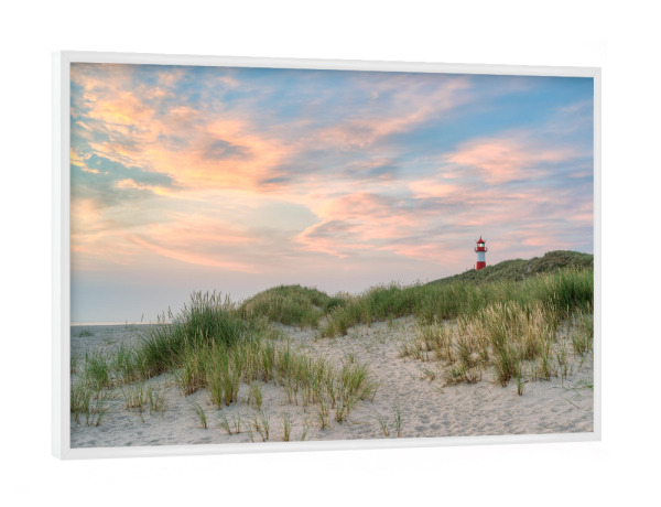 Poster mit weißem Rahmen "Sonnenaufgang auf Sylt" artboxONE - Natur,Reise,Reise / Strand und Meer