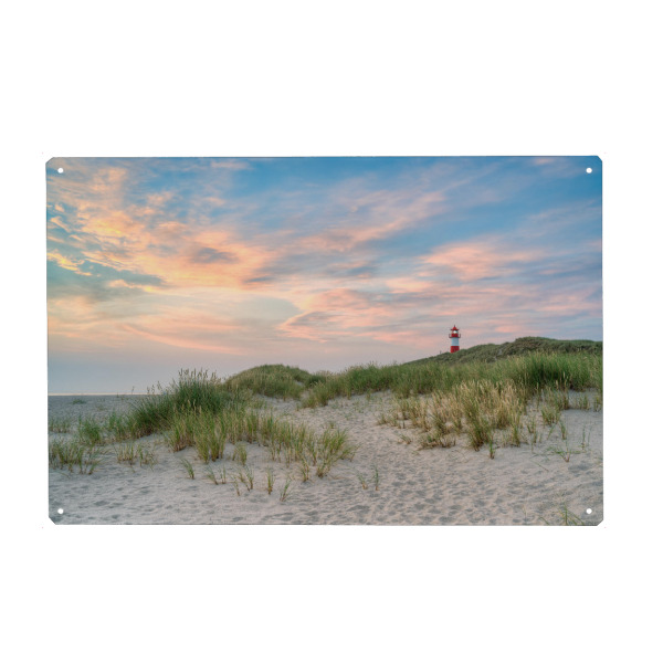 Metall Poster "Sonnenaufgang auf Sylt" artboxONE - Natur,Reise,Reise / Strand und Meer