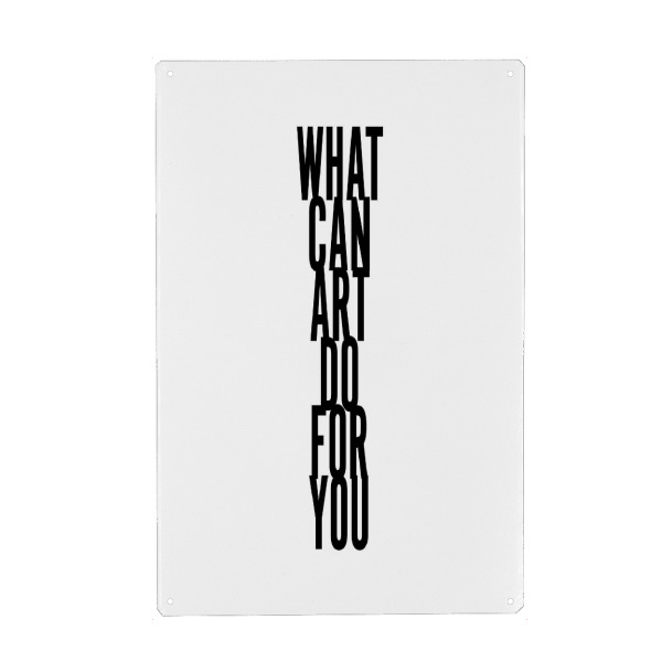 Holzbild "What can art do for you" artboxONE - Kartografie - Art,Question,Kalligrafie,Kalligraphie,Schrift,Typo,Typografie