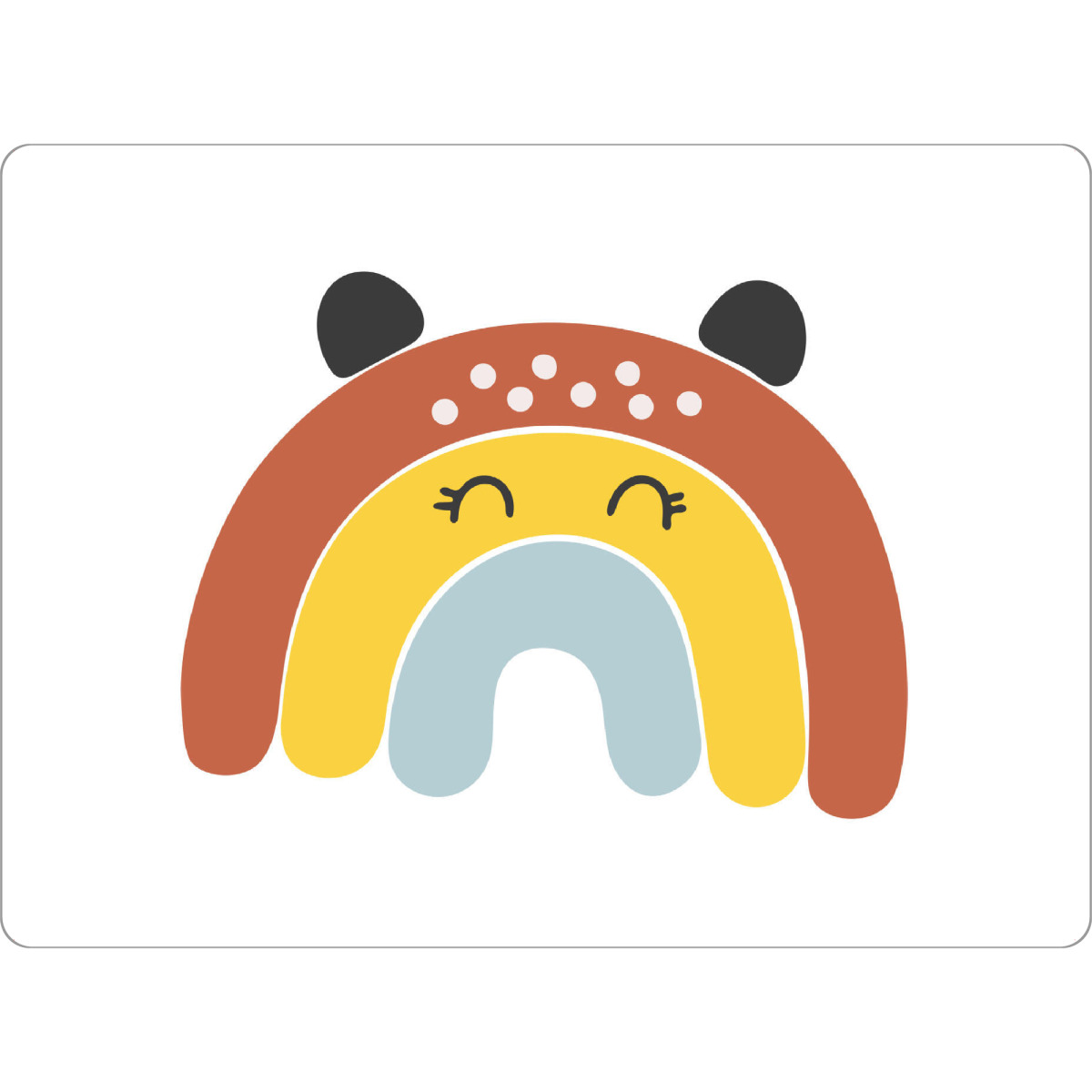 Tischset "Baby-Regenbogen-Kunst" artboxONE - Für Kinder