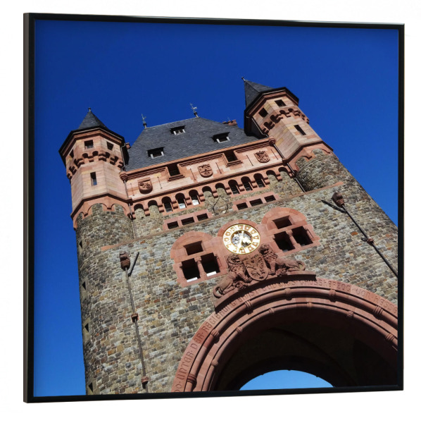 Poster mit schwarzem Rahmen 30x30 cm "Nibelungentor Worms" artboxONE - Reise,Architektur,Reise / Länder