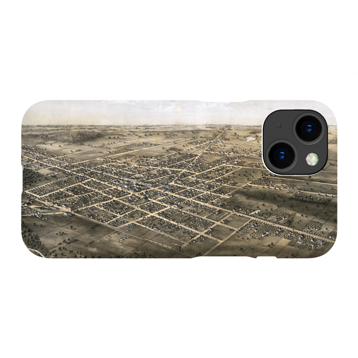 "Karte der Stadt Coldwater"für iPhone - Premium-Case Handyhülle artboxONE