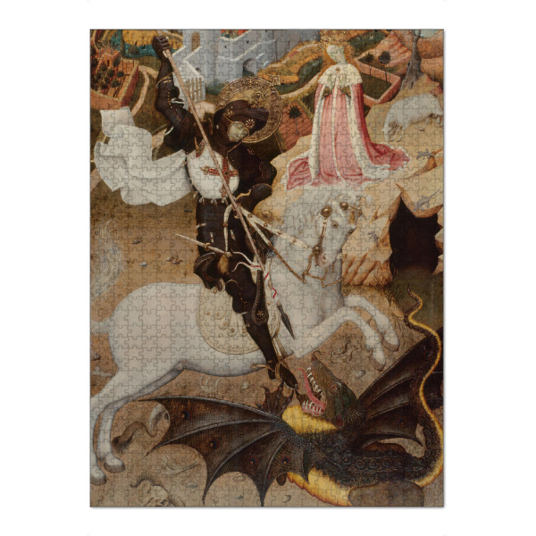 Puzzle Ravensburger "Der Heilige Georg und der Drache" artboxONE - Tiere,Abstrakt,Menschen