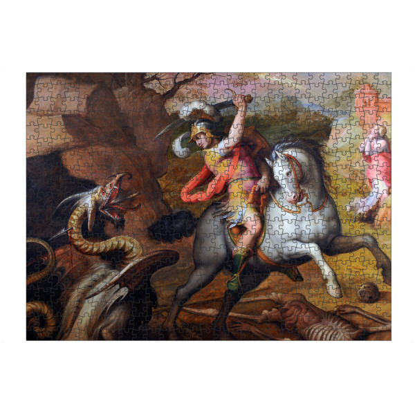 artboxONE Puzzle "Drachenwunder - Heiliger Georg" artboxONE - Tiere,Menschen,Fiktion