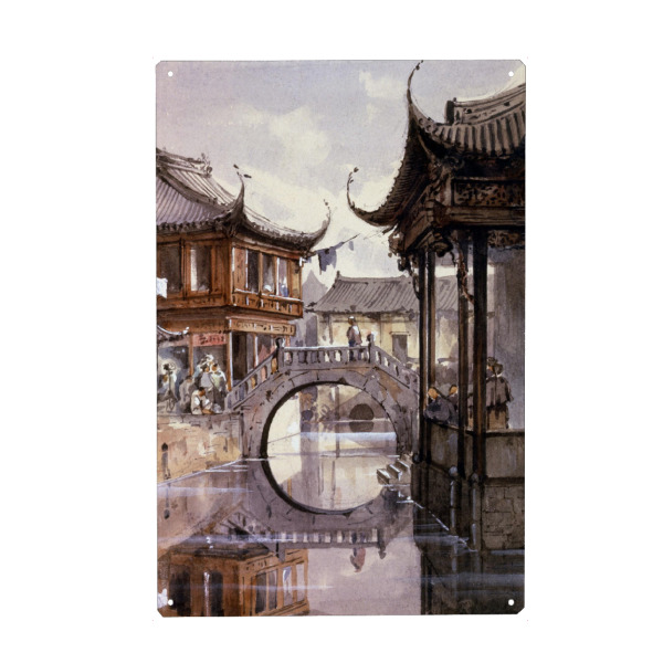 Holzbild "Shanghai - Zuber" artboxONE - Städte,Reise,Architektur