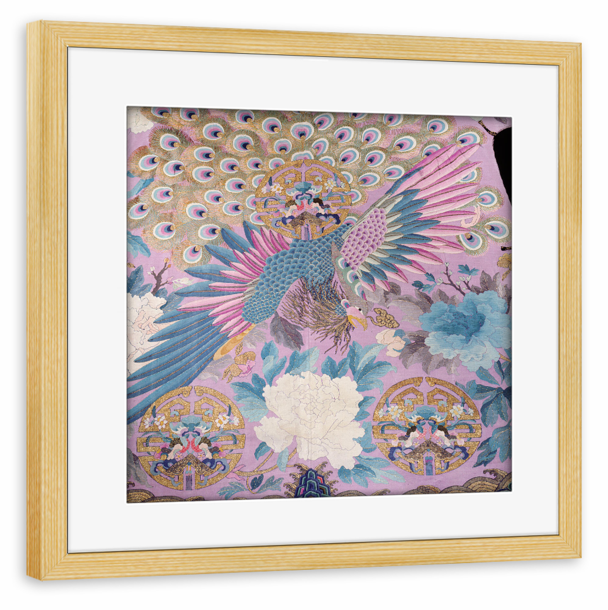 Poster mit Rahmen kiefer "Phoenix robe" artboxONE - Tiere,Abstrakt