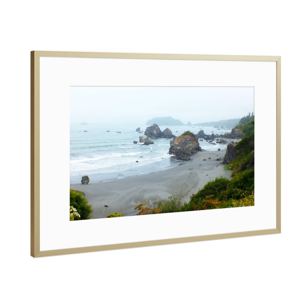 Poster mit Rahmen Gold "Der Luffenholtz Beach" artboxONE - Natur,Reise,Reise / Strand und Meer,Reise / Länder