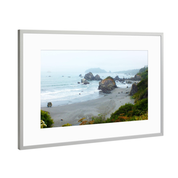 Poster mit Rahmen Silber "Der Luffenholtz Beach" artboxONE - Natur,Reise,Reise / Strand und Meer,Reise / Länder