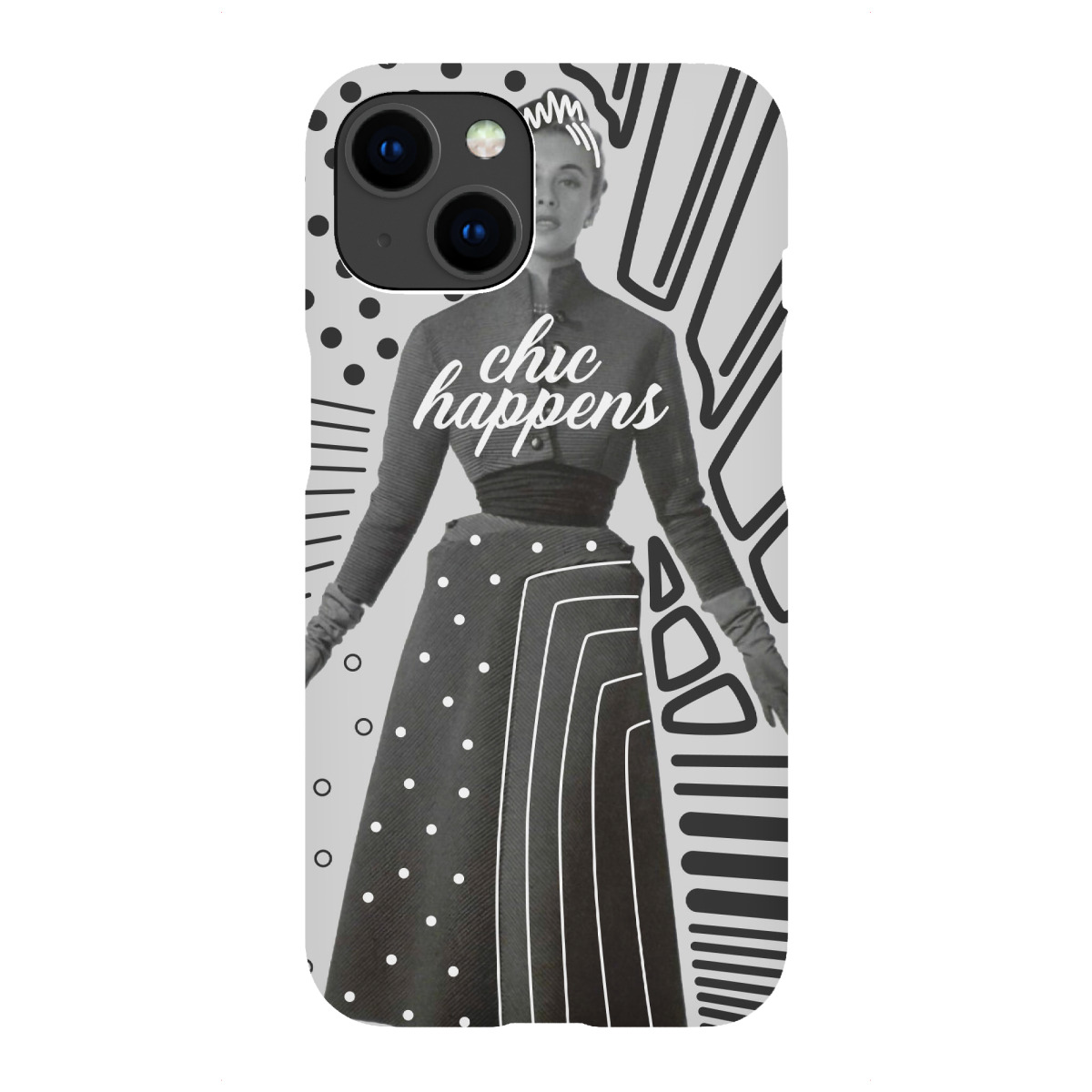 "Lassen Sie Chic geschehen"für iPhone - Premium-Case Handyhülle artboxONE