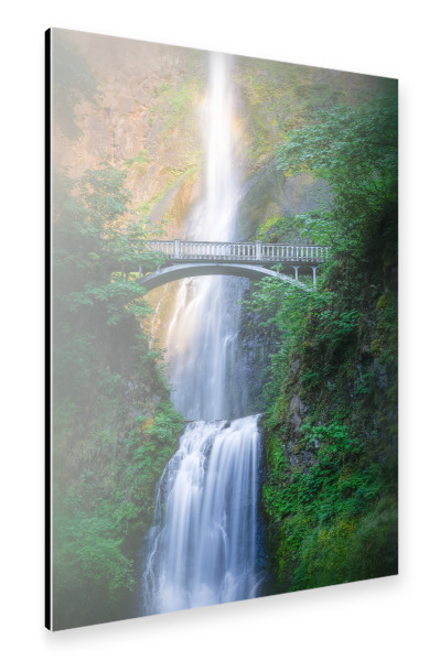 Alu-Dibond "Multnomah-Wasserfall" 30x20 cm artboxONE
