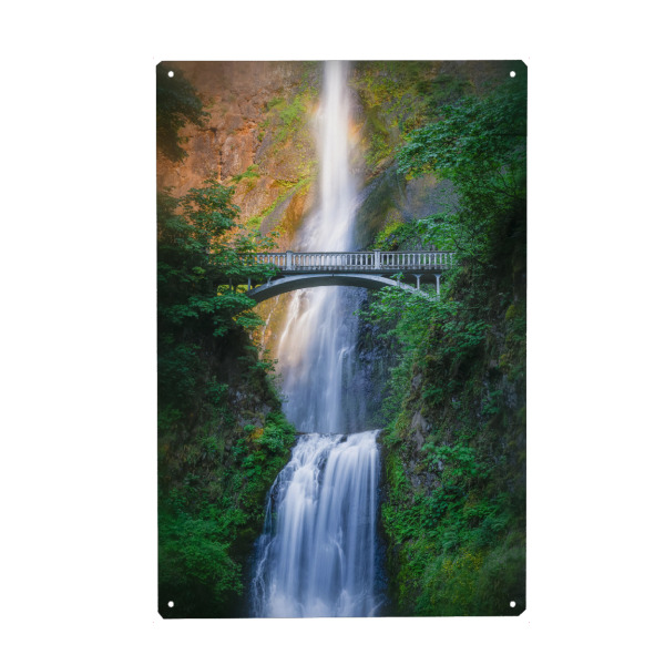 Holzbild "Multnomah-Wasserfall" artboxONE - Natur,Reise,Reise / Länder