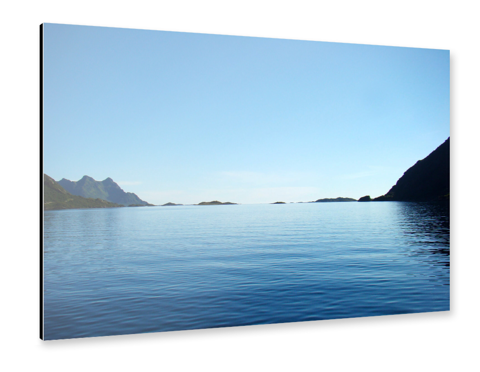 Alu-Dibond "Lofoten-Wasserlandschaft" 30x20 cm artboxONE