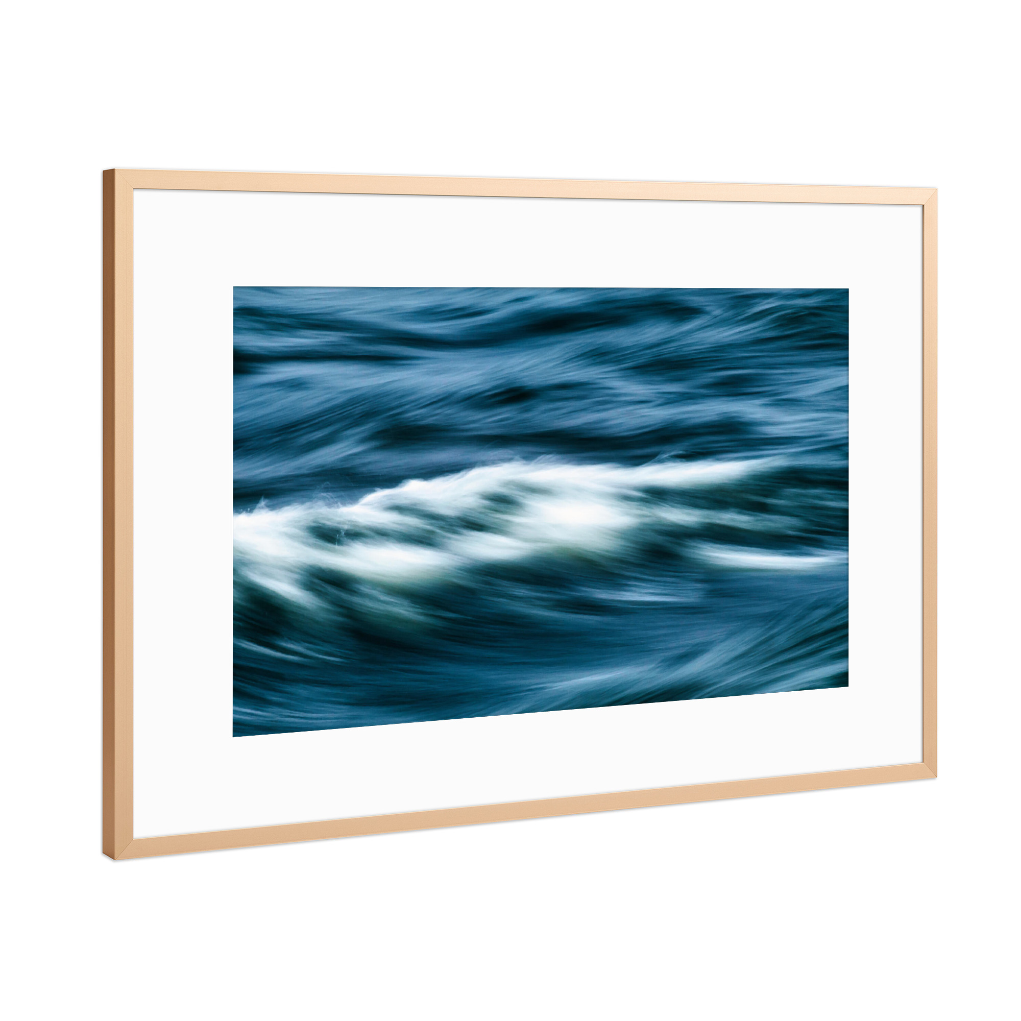 Poster mit Rahmen Kupfer "Wellengang" artboxONE - Natur,Reise,Reise / Strand und Meer